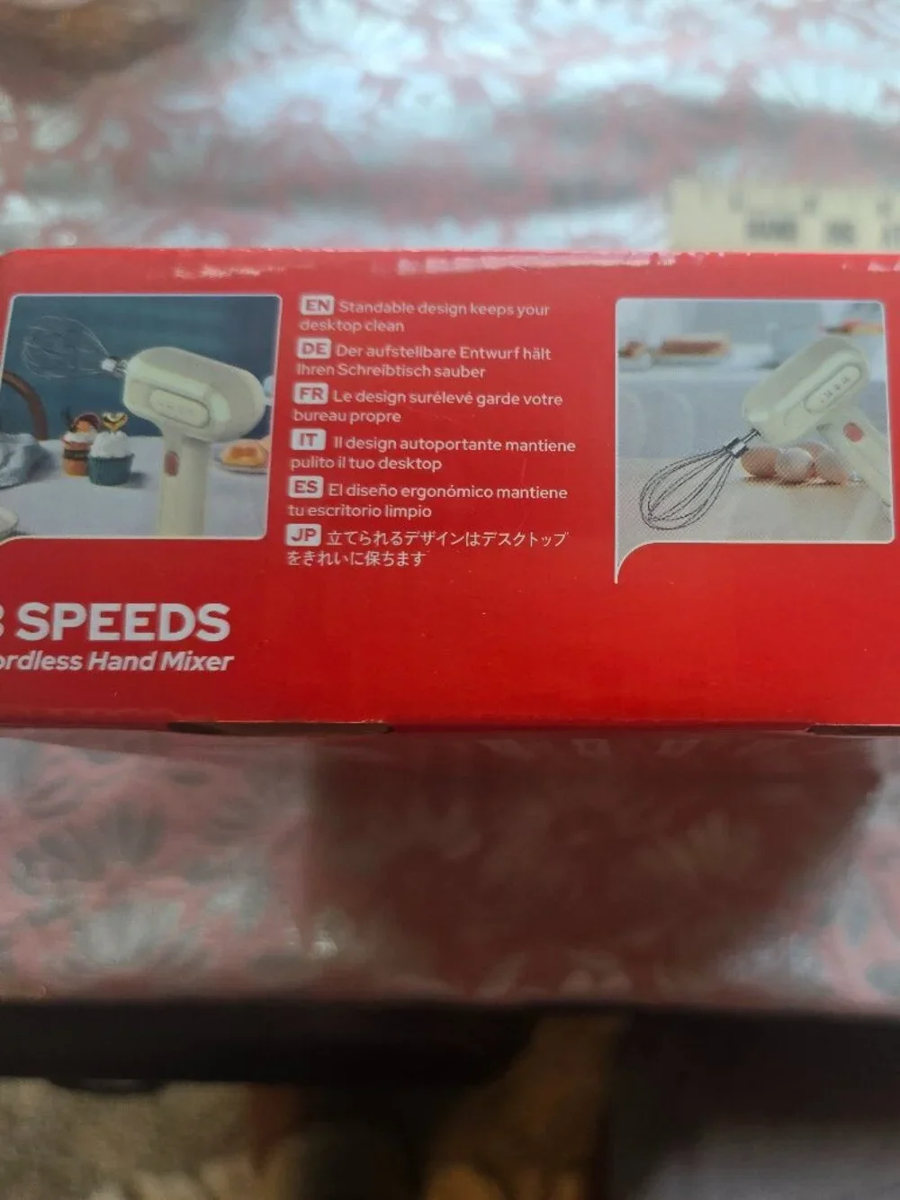 HOM Cordless Hand Mixer – 3 Speeds – Brand New – IHM 1001E